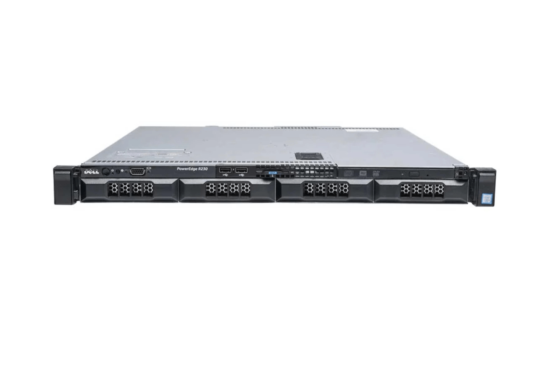Refurbished Dell PowerEdge R230 4-Bay 3.5" hot-swap 1U server front view